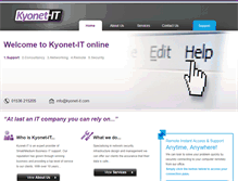 Tablet Screenshot of kyonet-it.com